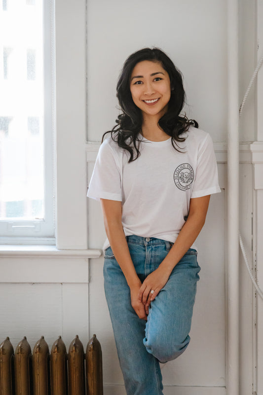 Madame Premier Heritage Logo White Adult T-Shirt