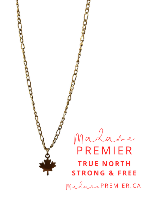 Madame Premier Canadian Maple Leaf Charm Necklace