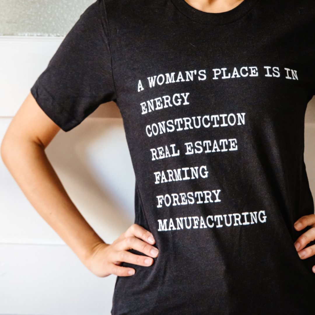 Madame Premier A Woman's Place Is In Energy Adult T-Shirt