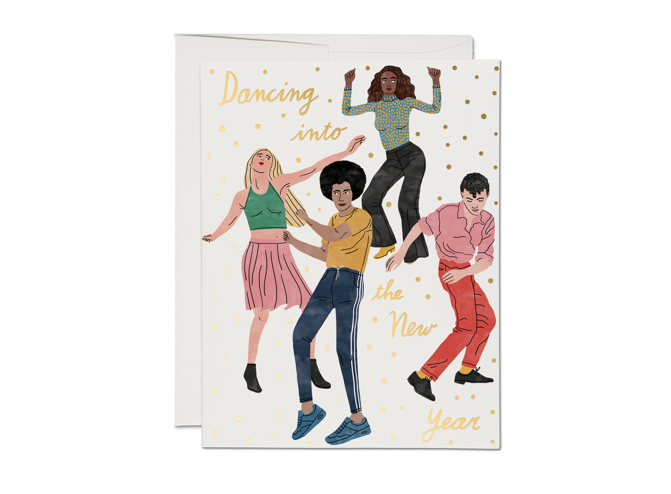 Dancing Into The New Year Boxed Set of Cards