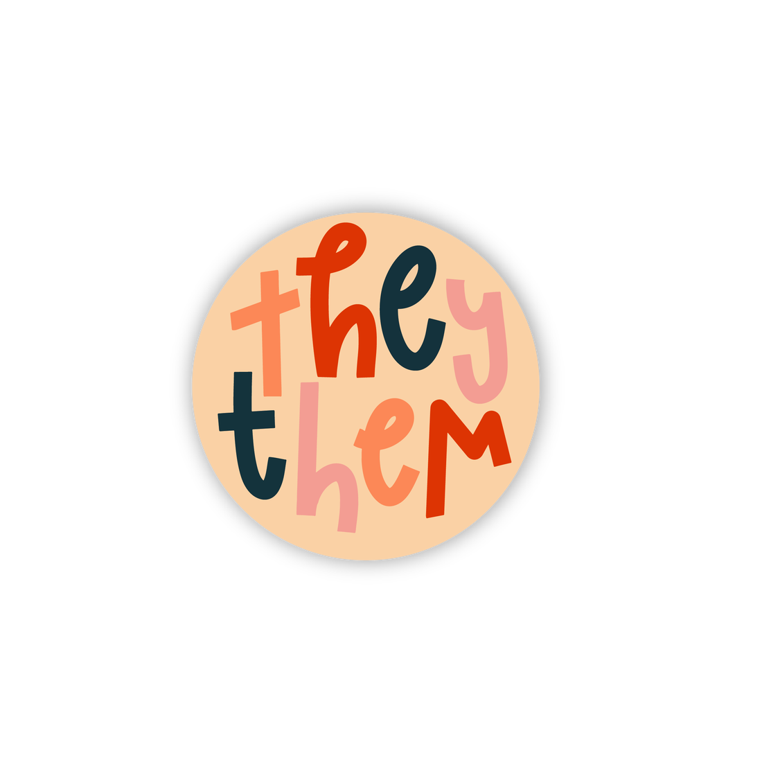 They Them Pronouns Sticker
