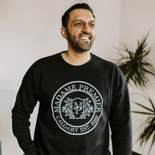 Madame Premier Heritage Logo Adult Crewneck Sweater