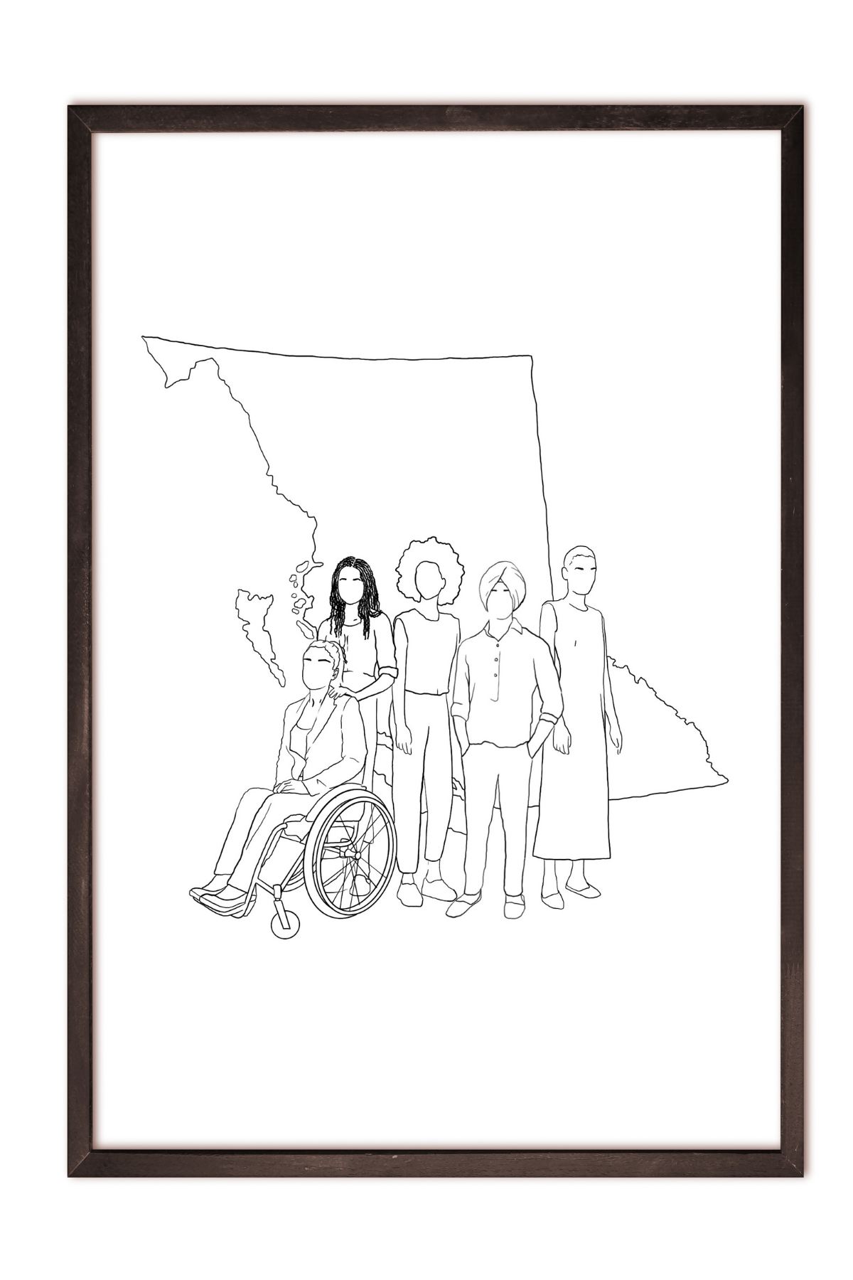 Madame Premier BC Election Letterpress Print