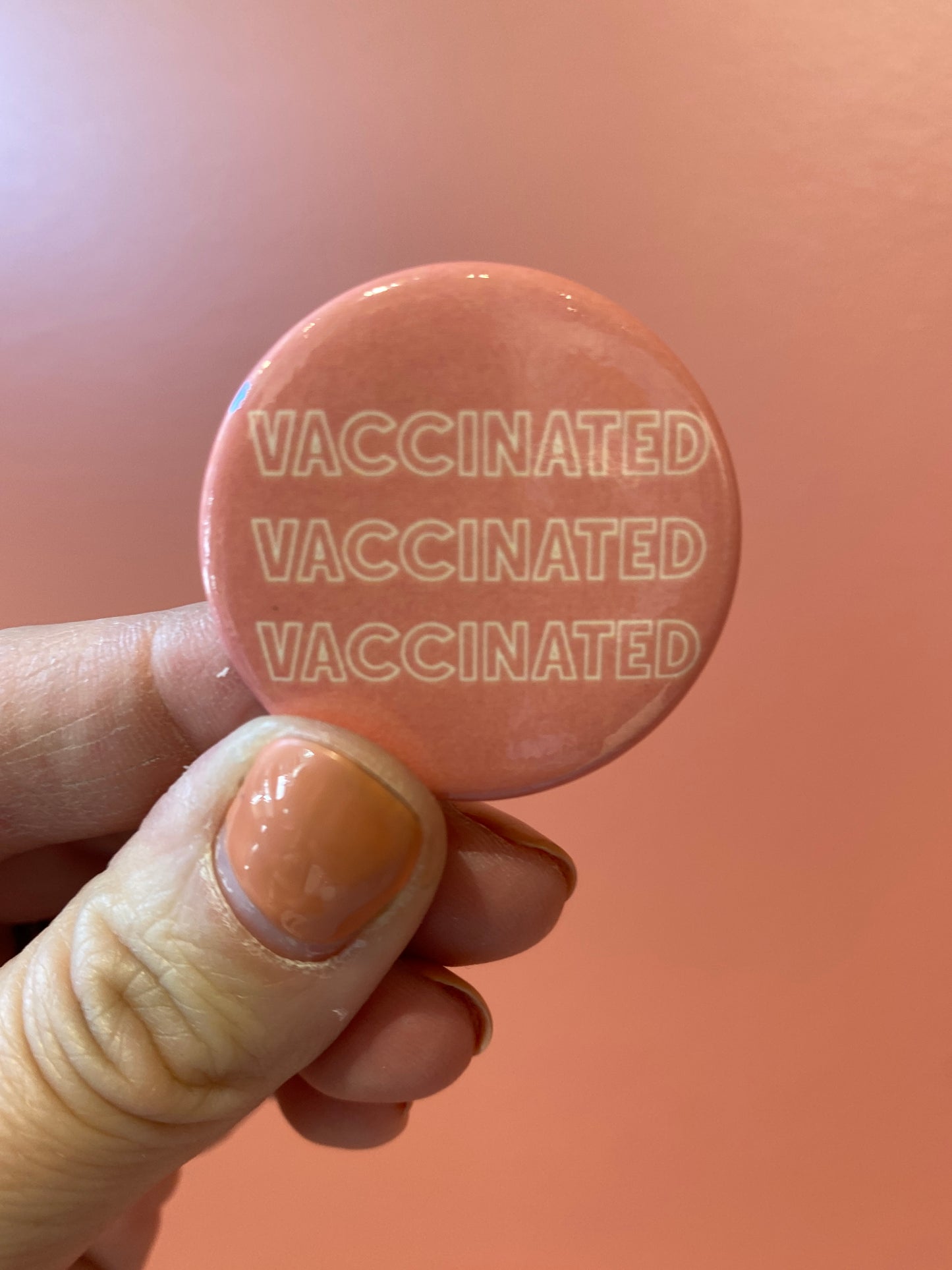 Madame Premier Vaccinated Button