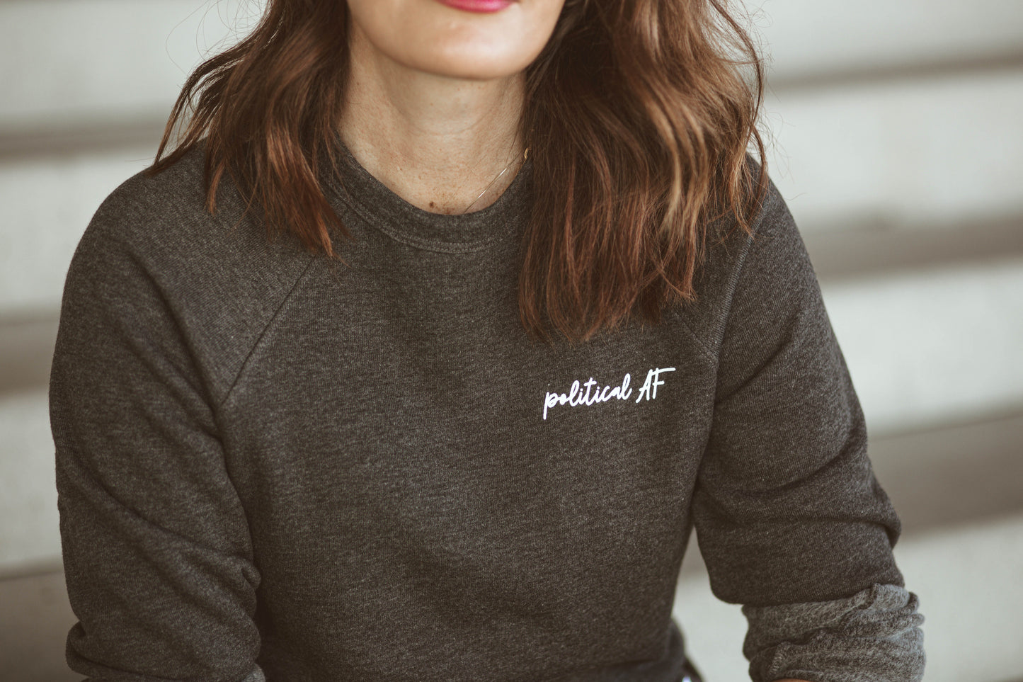 Madame Premier Political AF Adult Crewneck Sweater