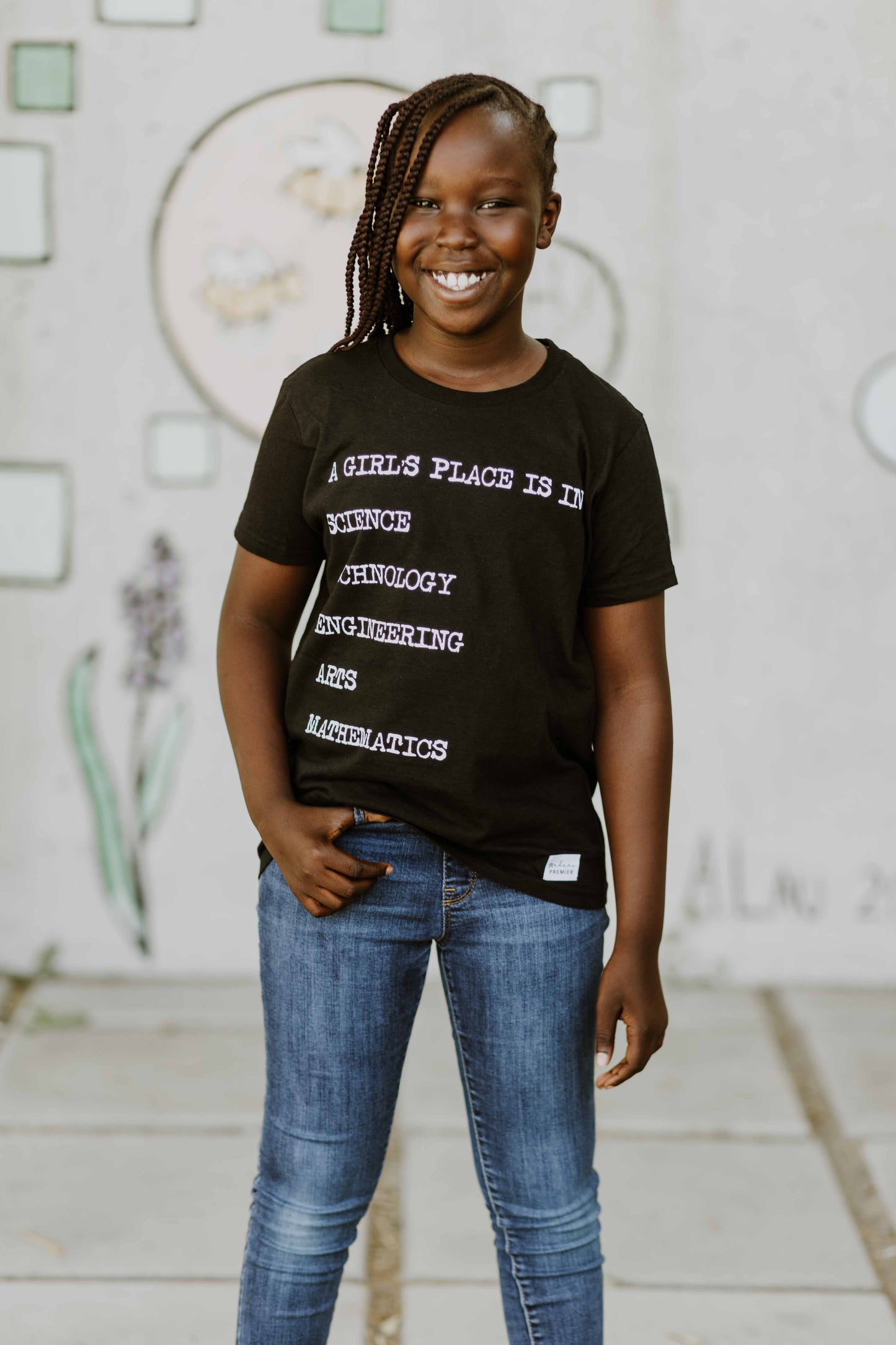 Madame Premier A Girl's Place Is In Science Youth T-Shirt