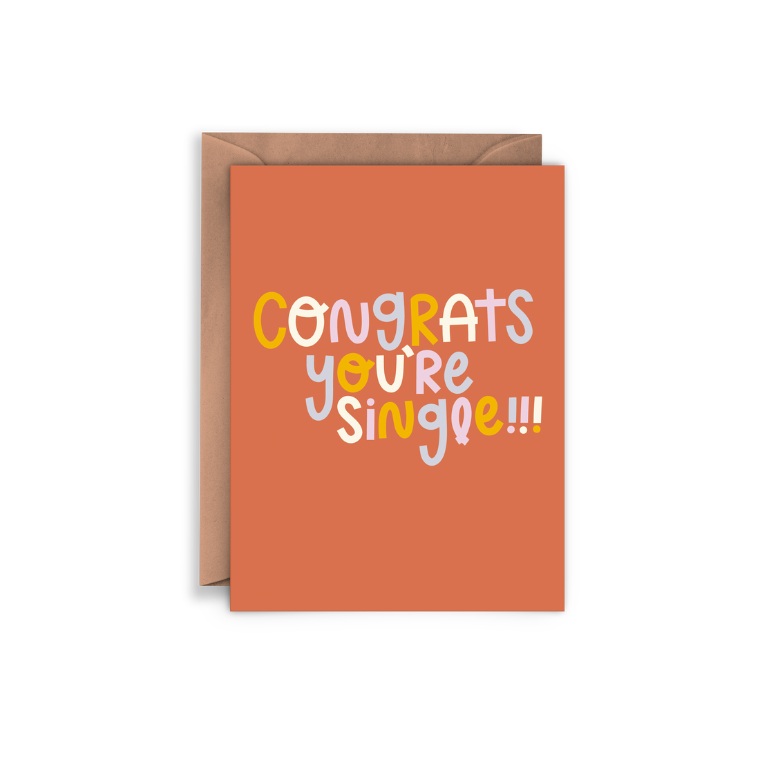 Congrats You're Single Card