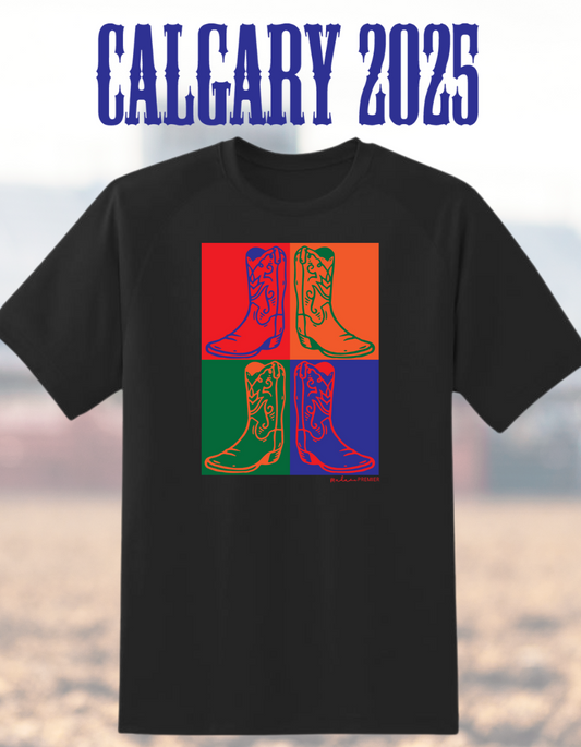 Madame Premier Calgary Stampede Rodeo 2025 Adult Cowboy Boot Unisex TShirt