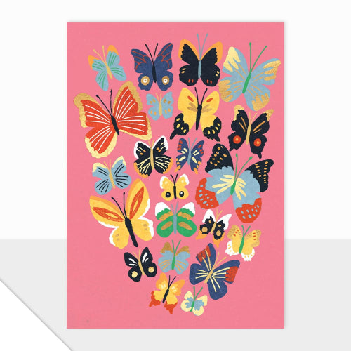 Pink Butterfly Card