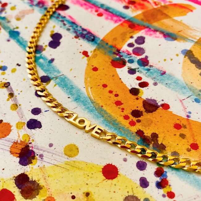 Litzi Loves Goldie Love Gold Vermeil Necklace