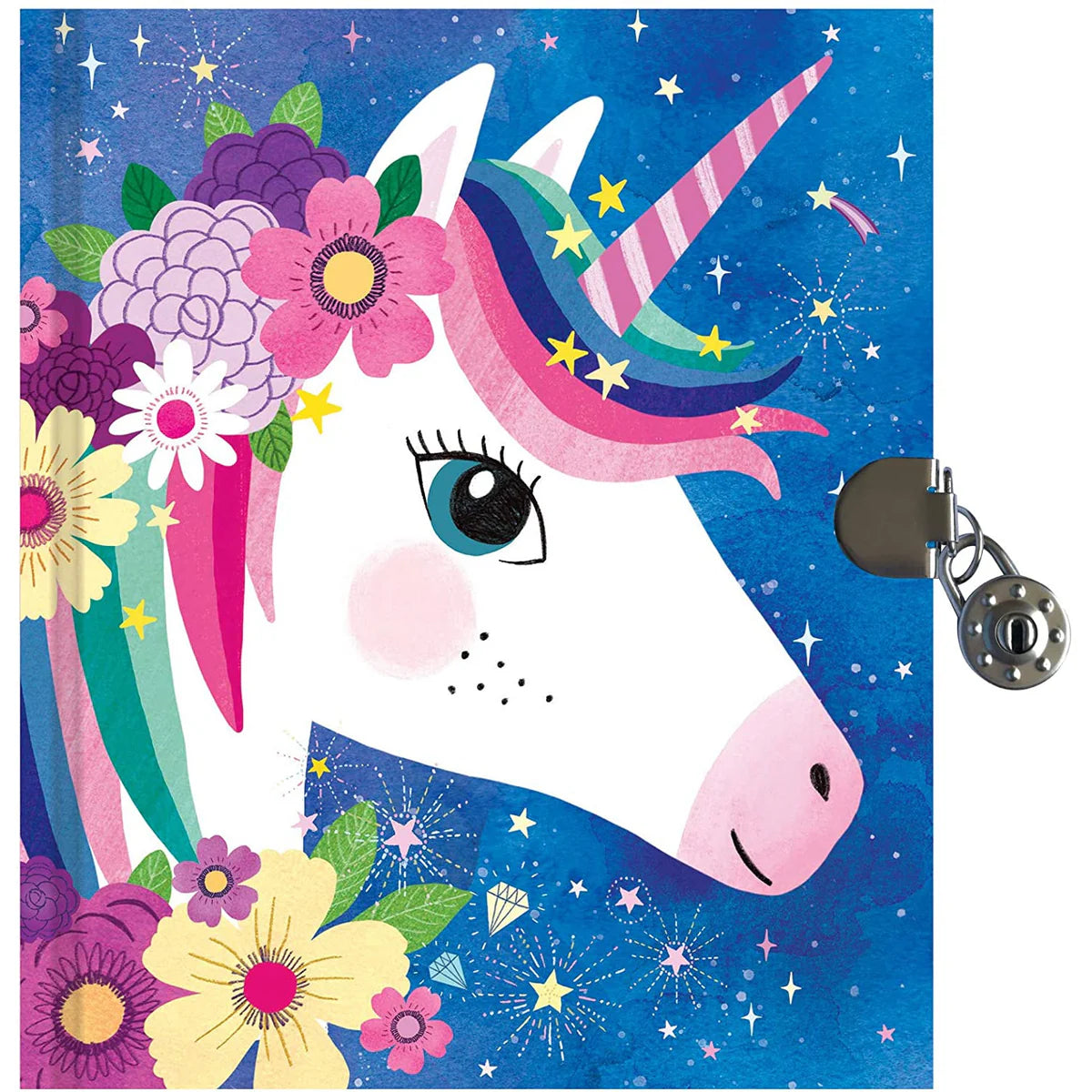 Unicorn Locked Diary