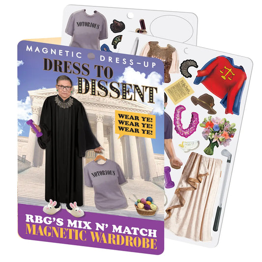 Ruth Bader Ginsburg Dress To Dissent Magnets