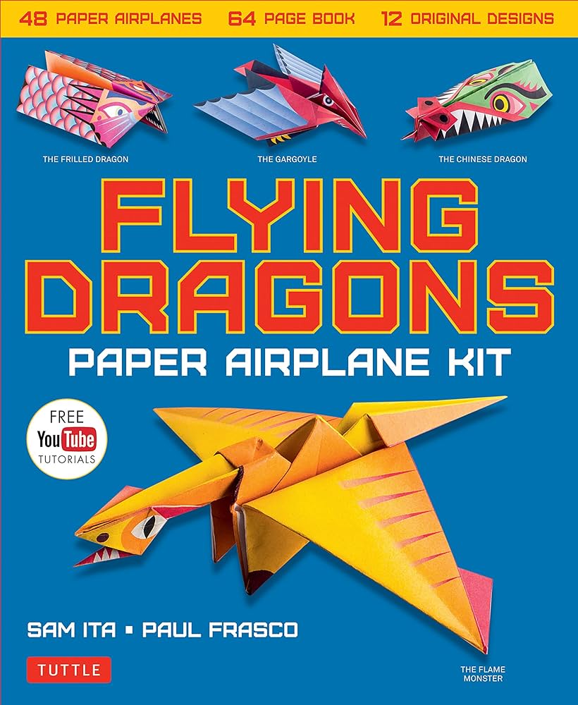 Flying Dragons Paper Airplane Kit