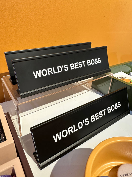 Madame Premier World’s Best Boss Desk Plate Sign