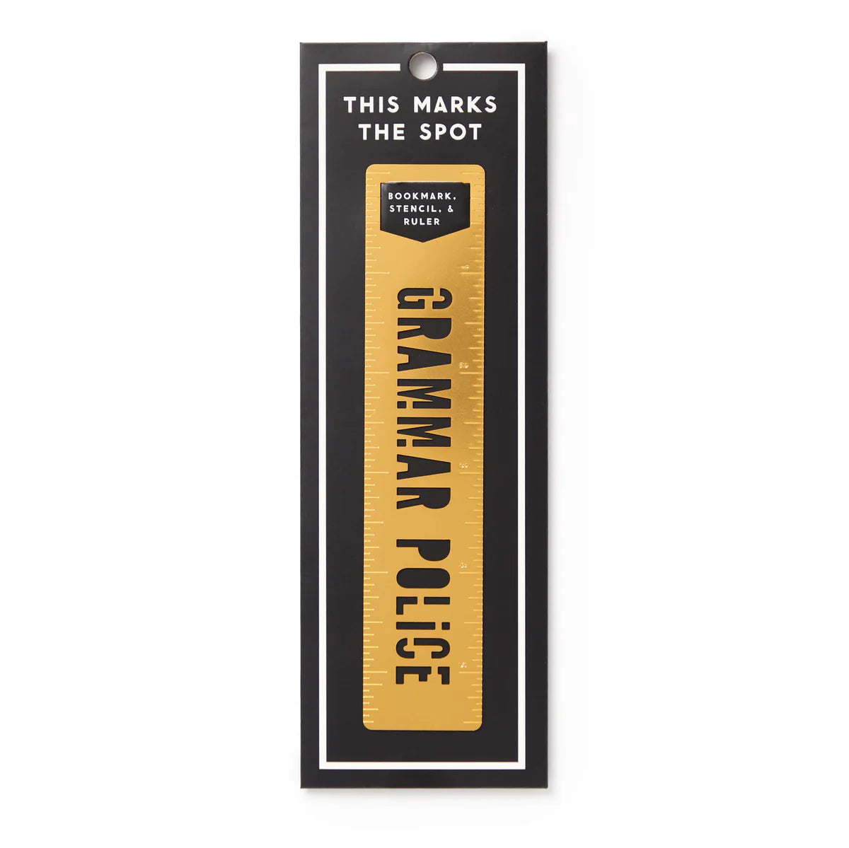 Grammar Police Metal Bookmark