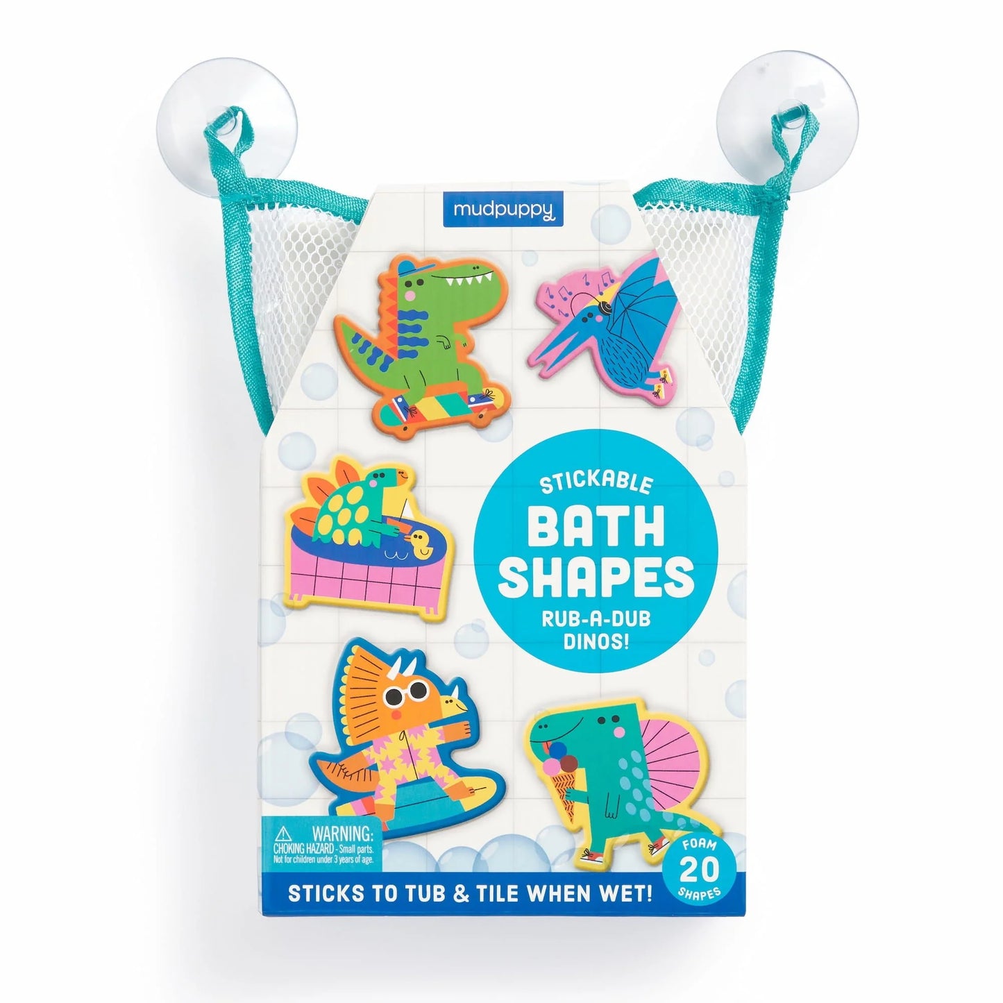 Rub-A-Dub Dino! Sticklable Foam Bath Shapes