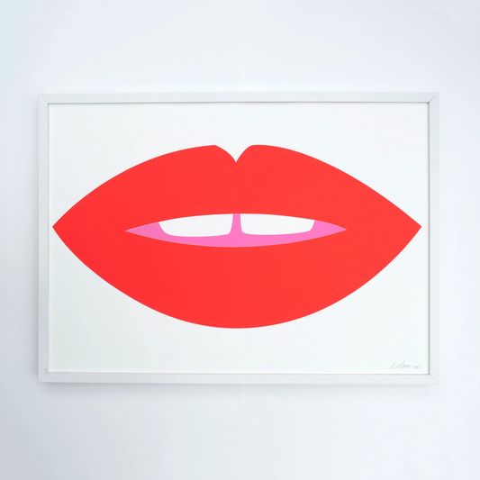 Red Lips Art Print