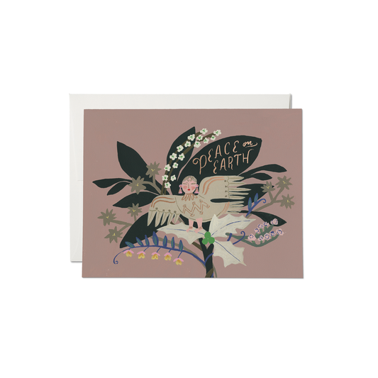 Lady Bird Peace On Earth Holiday Card