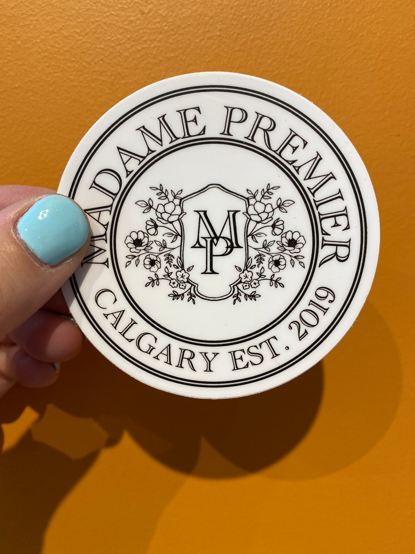 Madame Premier Heritage Logo Sticker